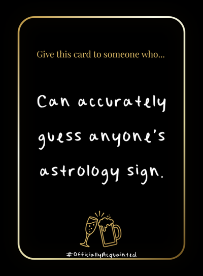 Officially Acquainted card