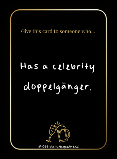 Officially Acquainted card